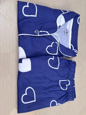 Women's Cotton Printed Night Suit Set of Shirt & Pyjama Set with Collar (Available in all the Sizes)