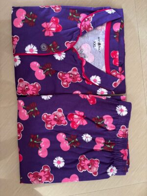 Women’s Cotton Printed Night Suit Set of Shirt & Pyjama Set with Collar (Available in all the Sizes)