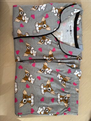 Women’s Cotton Printed Night Suit Set of Shirt & Pyjama Set with Collar (Available in all the Sizes)