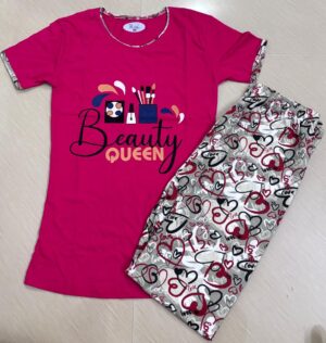 Women's Cotton Printed Pyjama Set
