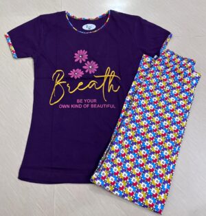 Women's Cotton Printed Pyjama Set