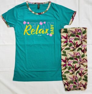 Women's Cotton Printed Pyjama Set