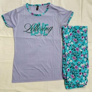 Women's Cotton Printed Pyjama Set