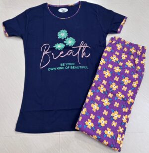 Women's Cotton Printed Pyjama Set