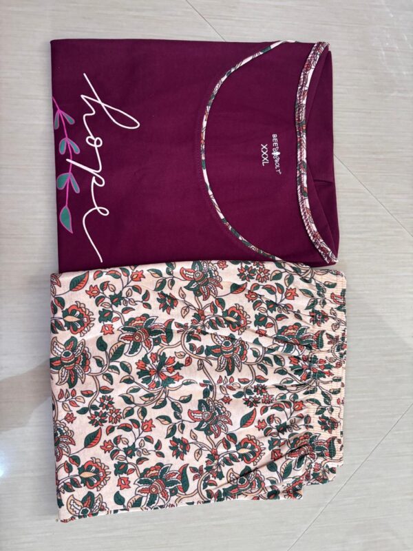 Women's Cotton Printed Pyjama Set