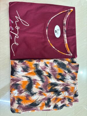 Women's Cotton Printed Pyjama Set