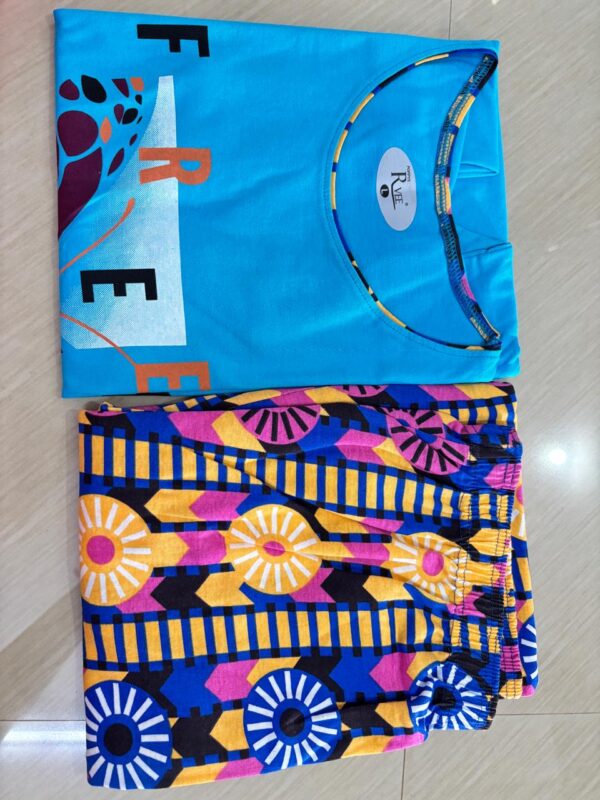 Women's Cotton Printed Pyjama Set
