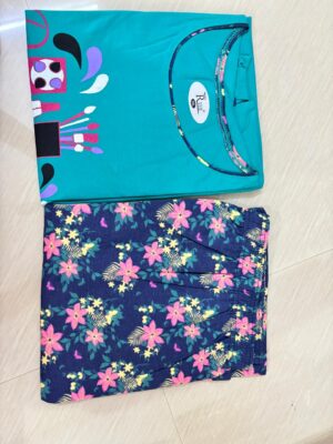 Women's Cotton Printed Pyjama Set