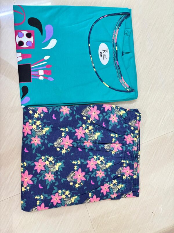 Women's Cotton Printed Pyjama Set