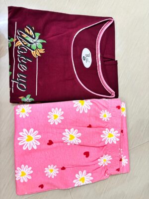 Women's Cotton Printed Pyjama Set